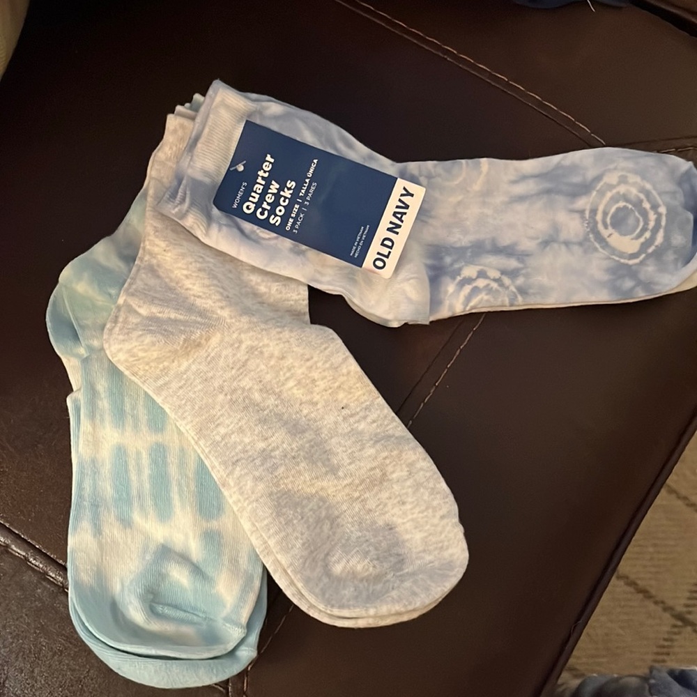 Socks.  New with tags.  Old Navy quarter crew